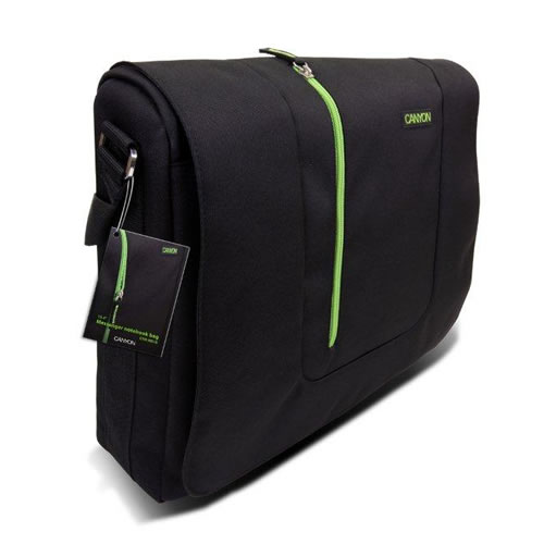 Сумка для ноутбука  CANYON  16" черно-зел. (SBCNRNB18L1)