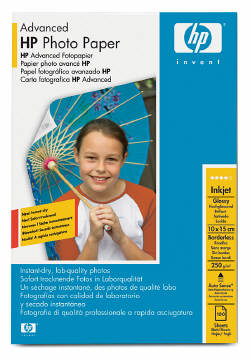 Фотобумага  HP  Gloss 10x15 250г/м.кв 100л (HP-Q8692A)