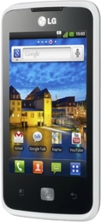 Смартфон  LG  E510 Optimus Hub  white