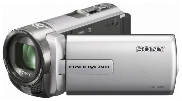 Видеокамера  SONY  DCR-SX85E серебро