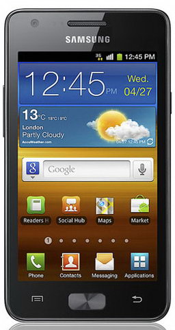 Смартфон  SAMSUNG  GT-I9103 Galaxy R grey