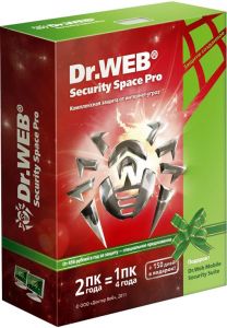 Продукт программный  Dr.Web  Security Space PRO 2ПК