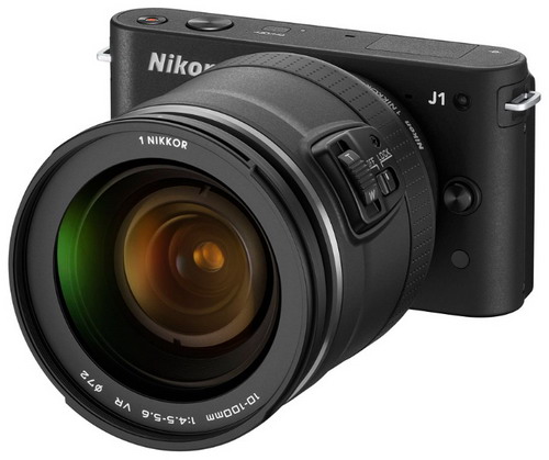 Фотоаппарат  NIKON  1 J1 Kit 10-30мм VR черный