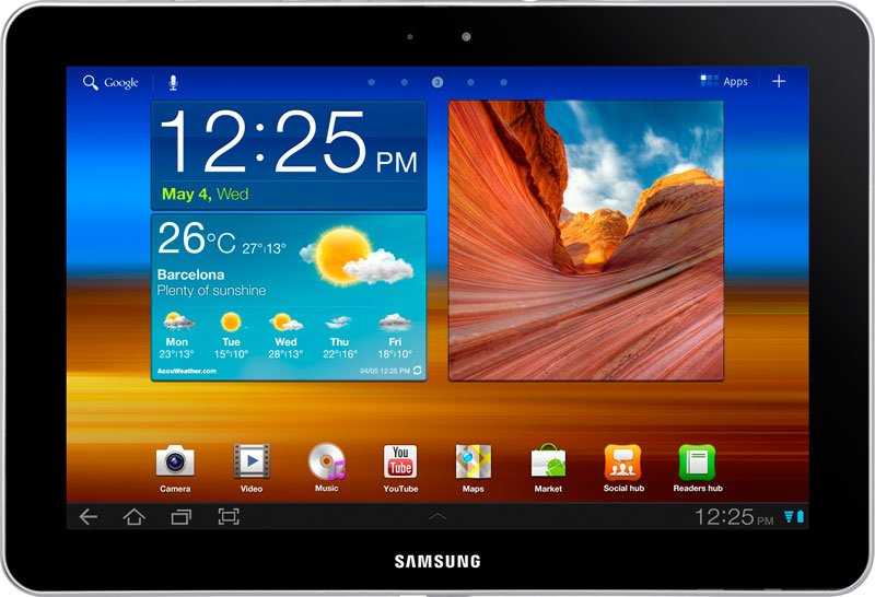 Планшет  SAMSUNG  GT-P7510 Galaxy Tab 10.1 16Гб black