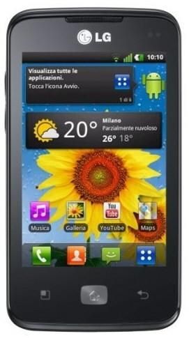 Смартфон  LG  E510 Optimus Hub black