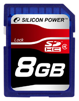 SD карта SILICON POWER 8 Gb class 4 SDHC