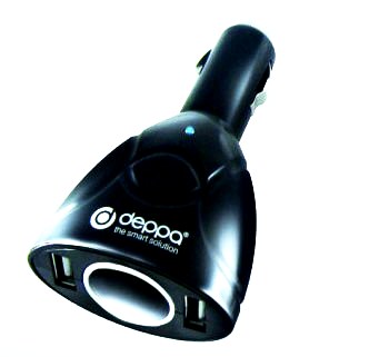 СЗУ DEPPA Ultra 2 USB + гнездо прикуривателя
