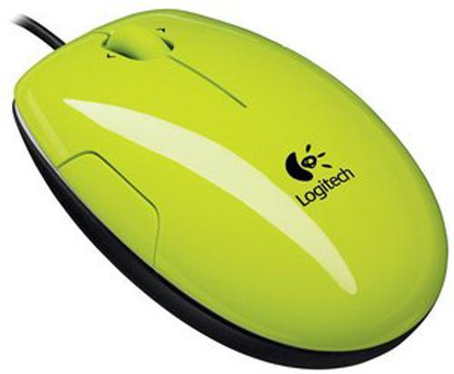 Мышь проводная  LOGITECH  LS1 Acid-yellow (910-001111)