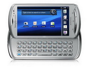 Смартфон  SONY-ERICSSON  MK 16i Xperia Pro silver