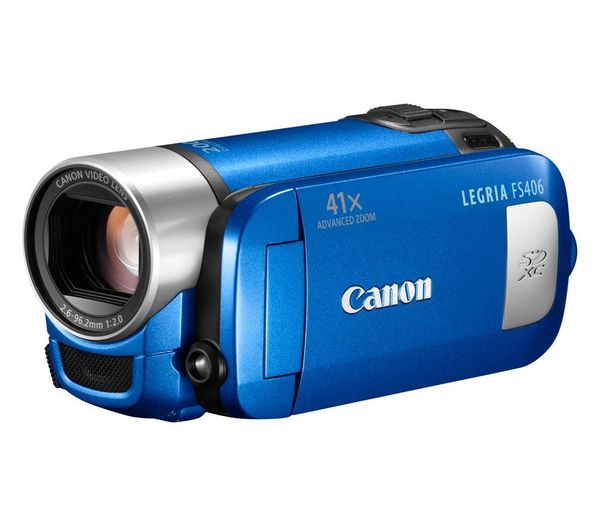 Видеокамера  CANON  Legria FS406 синий