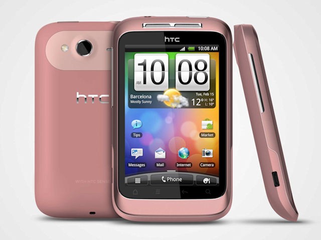 Смартфон  HTC  Wildfire S pink