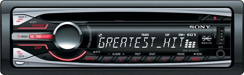 Автомагнитола  SONY  CDX-GT454US
