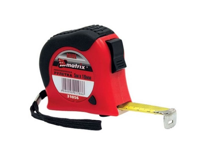 Рулетка  MATRIX  Double fixation 10м х25 мм (31061)