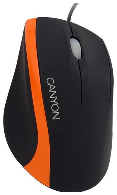 Мышь проводная  CANYON  CNR-MSOPT7A black/orange