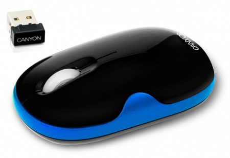 Мышь беспроводная  CANYON  CNR-MSOW01 black/blue