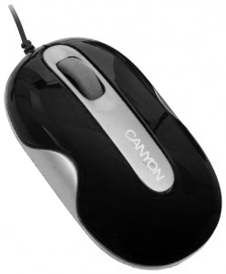 Мышь проводная  CANYON  CNR-MSD01 black/silver
