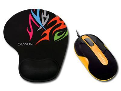 Мышь проводная  CANYON  CNR-MSPACK6 black/orange