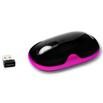 Мышь беспроводная  CANYON  CNR-MSOW01 black/pink