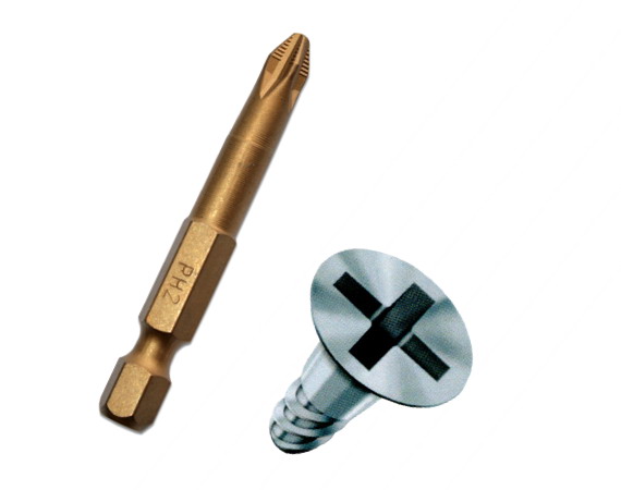 Бита  ПРАКТИКА  Эксперт PН-2 x 110мм, 1шт. Tin (034-915)
