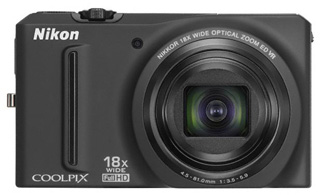 Фотоаппарат  NIKON  S9100 CoolPix черный