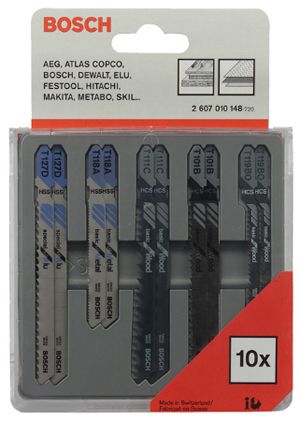 Набор пилок  BOSCH  10 шт. (2607010148)