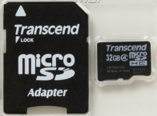 SD micro карта TRANSCEND 32 Gb HC class 4