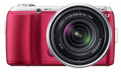Фотоаппарат  SONY  NEX-C3K 18-55мм розовый