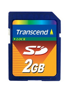 SD карта 2 Gb  TRANSCEND  TS2GSDC