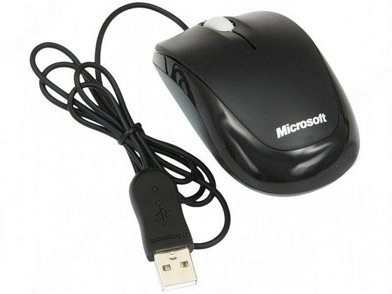 Мышь проводная  MICROSOFT  Compact Optical Mouse USB black (N5U8100017)