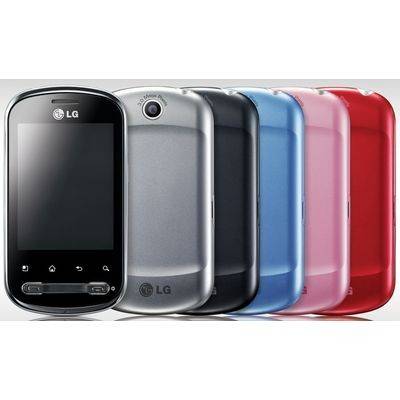 Смартфон  LG  P350 red