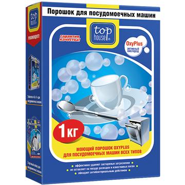 Порошок  TOP HOUSE  Oxyplus 1кг  для посуд. машин  (91486)