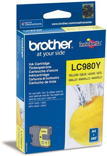 Картридж  BROTHER  LC-980Y Yellow