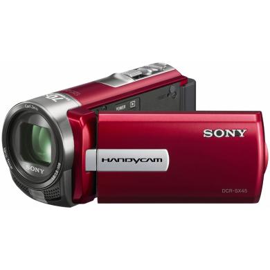 Видеокамера  SONY  DCR-SX45E красный