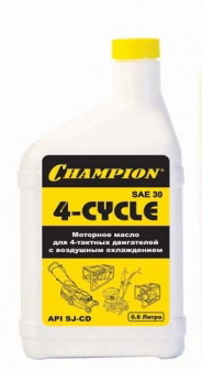 Масло  CHAMPION  SAE30 4-х тактное 0.6л (952809)