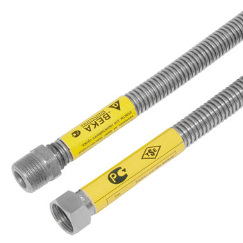 Подводка для газа  G.BEKA  сильфонная 1/2" 250см в/н