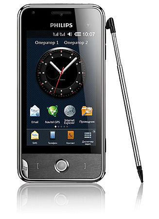 Смартфон  PHILIPS  V816 black (2 SIM-карты)