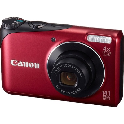 Фотоаппарат  CANON  A2200 IS красный