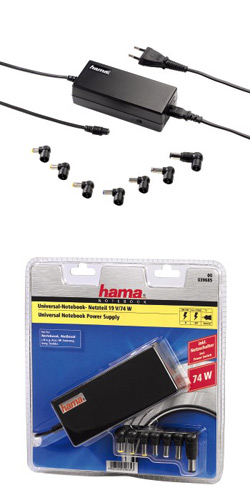 Блок питания  HAMA  универсальный для ноутбуков (H-39685)