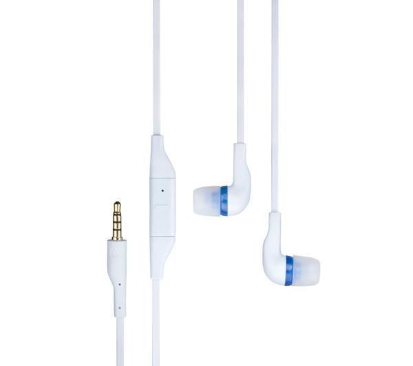 Гарнитура  NOKIA  WH-205 stereo белый/голубой