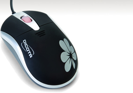 Мышь проводная  DICOTA  Blossom PRO черная