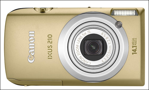 Фотоаппарат  CANON  IXUS 210 gold