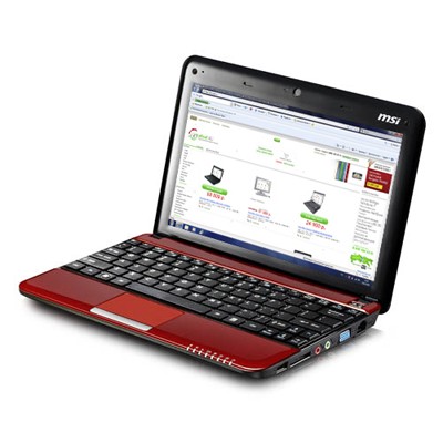Ноутбук  MSI  Wind U135DX-1866 red LED