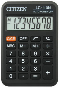 Калькулятор  CITIZEN  LC-110N