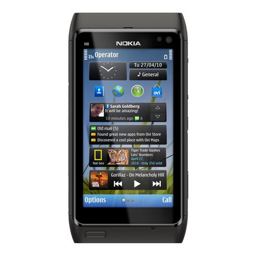 Смартфон  NOKIA  N8-00 dark grey
