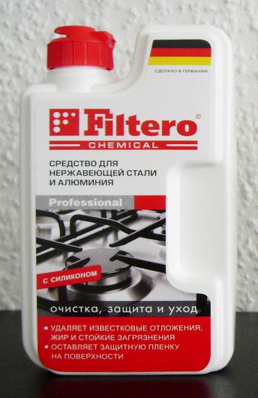 Средство  FILTERO  для нерж.стали 250мл