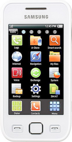 Смартфон  SAMSUNG  GT-S5250 Wave 525 white