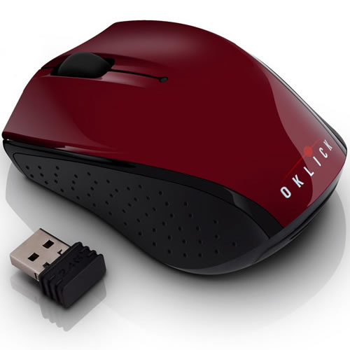 Мышь беспроводная  OKLICK  525XSW red/black USB