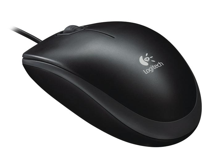 Мышь проводная  LOGITECH  B110 black
