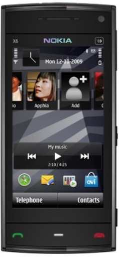 Смартфон  NOKIA  X6-00 8Gb black