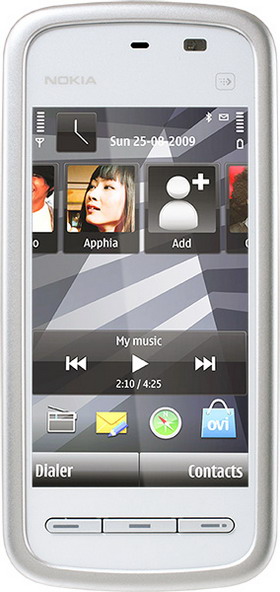 Смартфон  NOKIA  5230 Navi White-Chrome